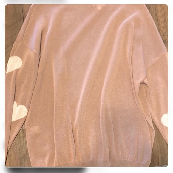 Pink Heart Pattern Sweater - Picture 3 of 3